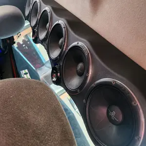 Universal 45" Sound Bar Pod 6 x 6.5" Midrange and 2 Tweeters Wood and Fabric Cut Out 6 Inches for Deaf Bonce Speaker No Bocinas Included