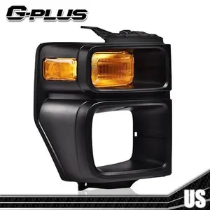 Fit For 08-14 Ford E150/250/350 Right Headlight Trim Bezel W/ Parking Light