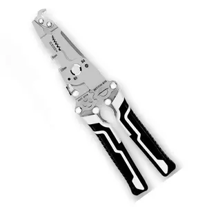 Foldable Wire Stripper Tool, Multifunctional Electrician Tool with Crimping, Cutting, and Wrench Functions, Compact Foldable Design, Wirecutters