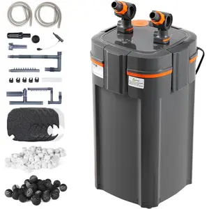 VEVOR Aquarium Filter 238GPH, 3 - Stage Canister Filter 55 - 75 Gallon, Ultra - Quiet Internal Aquarium Filter with UV Protection, Submersible Power Filter with Multiple Function for Fish Tanks, 11WVEVOR Super Brand Day