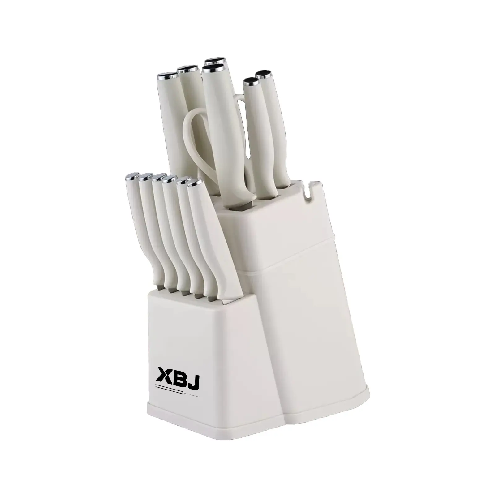 14-piece white knife set