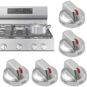 DG64-00473A Upgraded Stove Knobs Replacement Compatible with  Stove knobs,Range Oven Gas Stove Knob NX58F5700WS NX58H5600SS NX58H5650WS NX58J7750SS NX58M6850SS (5pcs)
