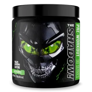 JNX SPORTS The Shadow! High Stim Pre Workout Powder | 350mg of Caffeine | Mental Focus, Insane Energy & Superhuman Strength for Men & Women | 30 Servings Supplement