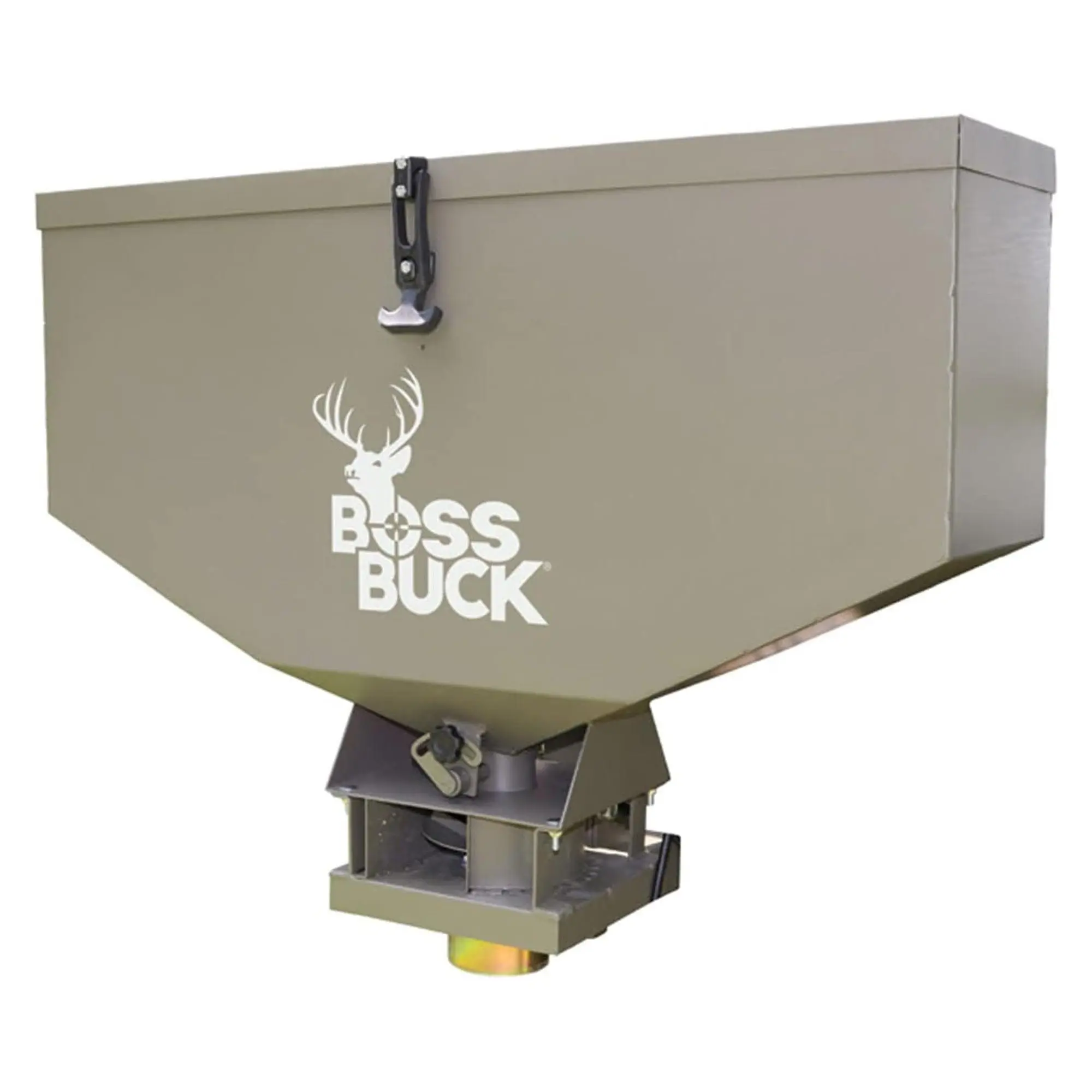 Boss Buck BB-1.80 80 Pound Capacity Non-Typical ATV Feed Spreader and Seeder Boss Buck BB-1.80 80 Pound Capacity Non-Typical ATV Feed Spreader and Seeder