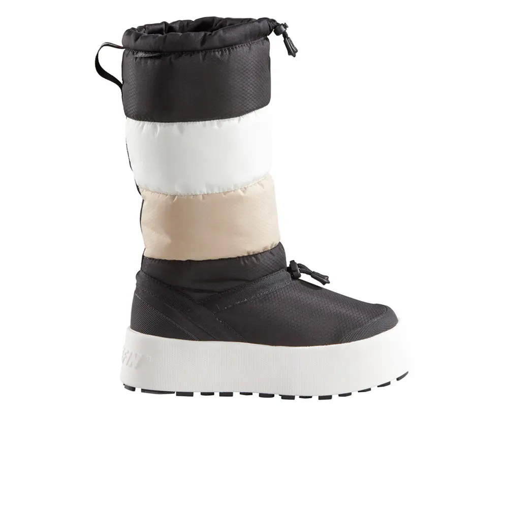 Baffin Womens Meribel Waterproof Insulated Snow Pull On Casual Boots Mid Calf - Black