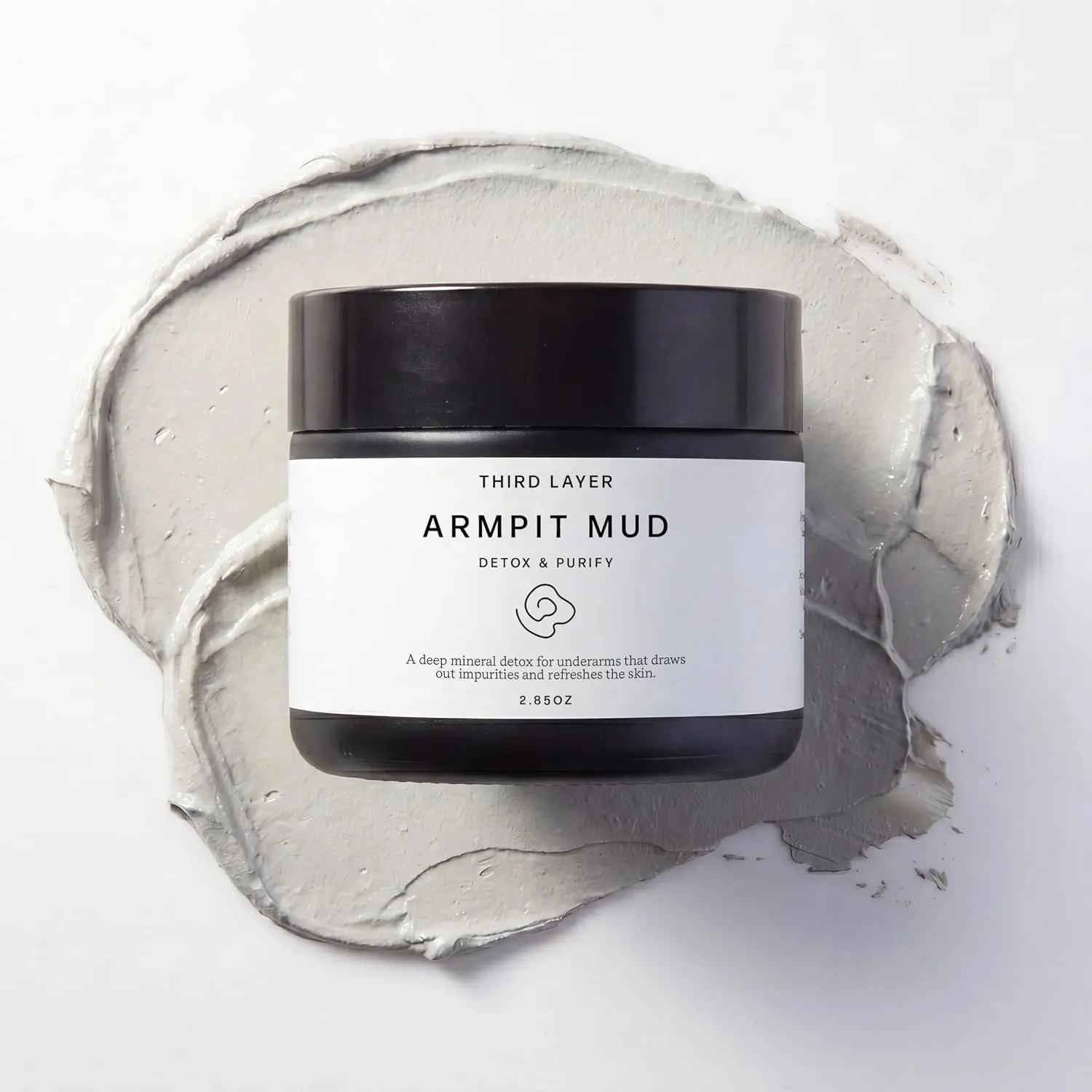 Third Layer Armpit Mud, Clarifying Underarm Mask, Paraben-Free,  | Charcoal, bentonite & kaolin clay, absorbs buildup, refreshes & rebalances skin Odor Free Moisturizing Deodorant
