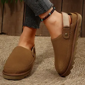 Women's Sandals Convertible Suede Clogs Adjustable Back Strap Mules Indoor Outdoor Shoes Springfresh Classic Soft
