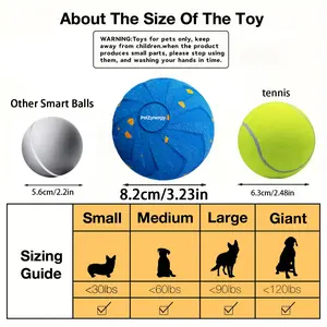 2026 Bestselling Dog Toy Ball, with Random Movement, Bouncing and Rotating Functions, Made of E-TPU Material