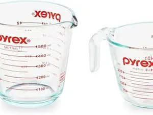 (2-Pack) Glass Measuring Cups Set, (1 & 2 Cup) Measuring Cups For Prepping, Baking and Cooking, Preheated Oven, Dishwasher, Freezer, and Microwave Safe