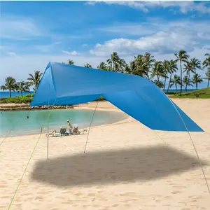 Nw 7Lbs Beach Canopies Sun Shelter with UPF50+ Protection - Sun Shade Beach Umbrella Adaptable to Beaches, Lakeside, and Car Canopy