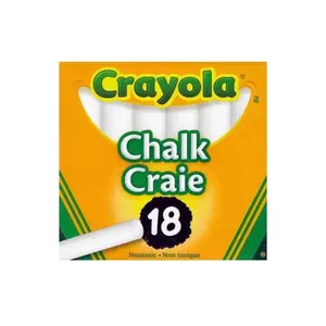 Crayola Non-Toxic White Chalk (18 Pack)