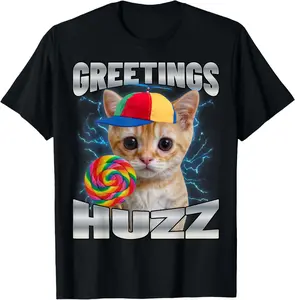 100% cotton Unisex Greetings Huzz T-Shirt