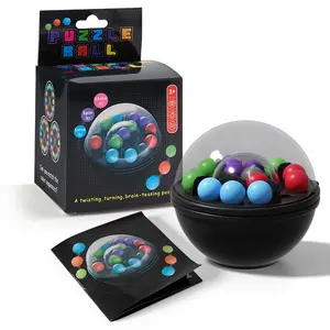 Kids Logic Thinking Training Toy Set - Rotating Magic Beads Puzzle Challenge Game, Early Education Brain Development Toys for Children Ages 3-6, Educational Gift for Boys and Girls, Montessori Puzzles Gift