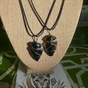 Black Obsidian Arrowhead Protection Necklace