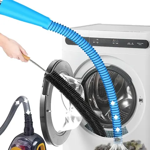 2 Pieces Dryer Vent Cleaner Kit VacuumAttachment with Brush -Multiple Combinations V1 Lint Remover Power Washer and Vacuum Hose Quickly RemovesLint home care