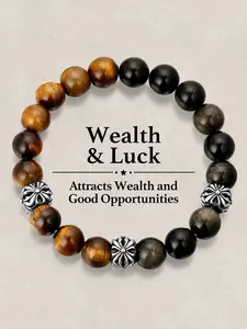 Handmade Tiger Eye Stone Beaded Bracelet, Fashionable Bangles, Fashion Vintage Jewelry, Unisex Daily Wear Accessory, Perfect Gift for Meditation and Energy Healing