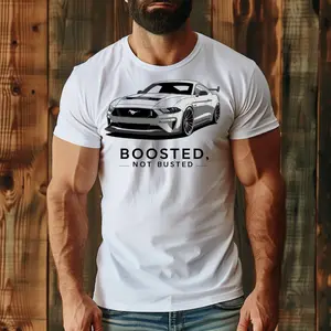 Boosted Not Busted Men's Short Sleeve Crewneck T-shirt in Tropical Print