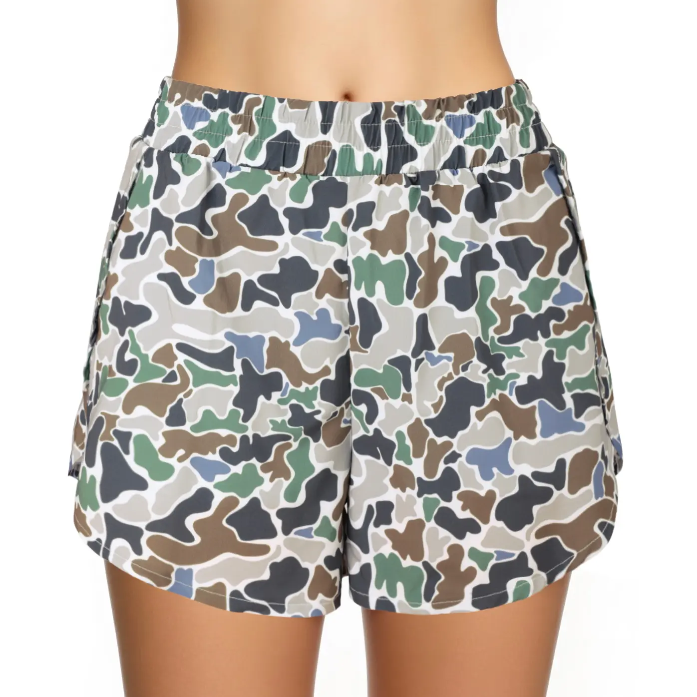 New ladies camouflage comfortable casual sports fashion high-waisted shorts#Summervibes