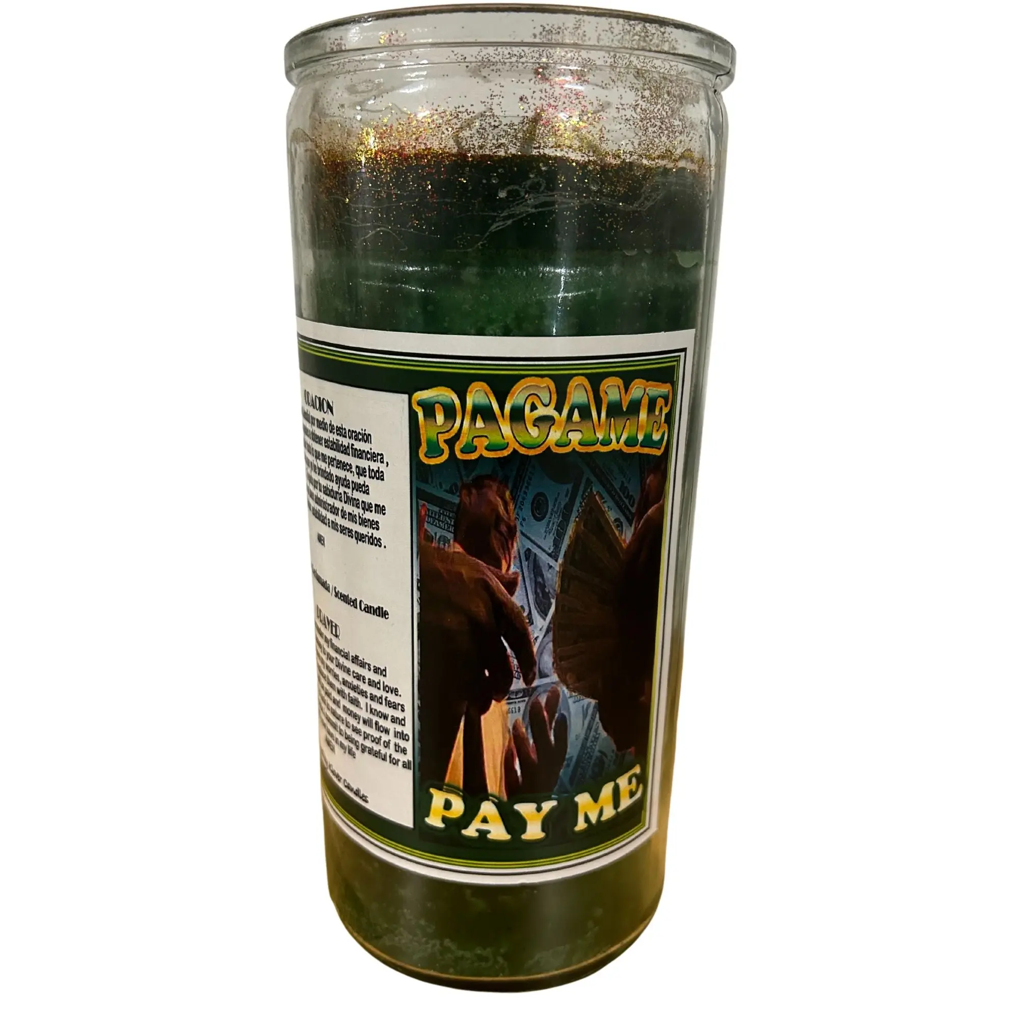 Jumbo Pay Me 14 Day Fixed Candle / Jumbo Veladora Preparada Pagame