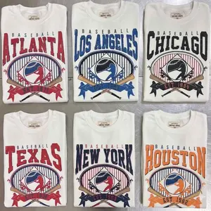 Vintage Baseball Graphic Tee Sports Baseball Player White T-shirt Game Day Shirt Ballpark Baseball Top Unisex Sports Game Shirt - PTS