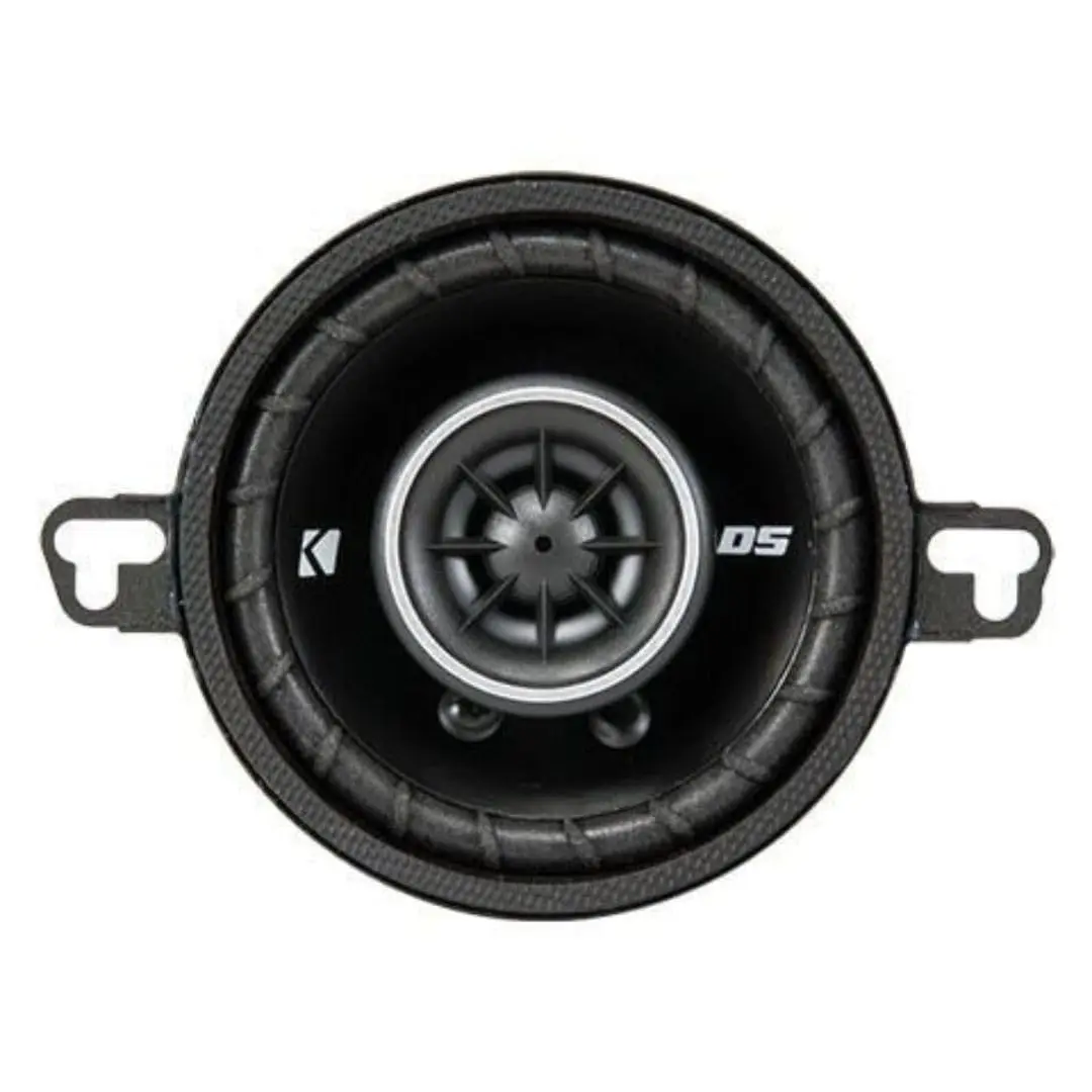 KICKER DSC350 Acoustic Foam Coaxial Speakers - 3.5-Inch (89mm), 4-Ohm (Pair), Acoustic Foam Speakers