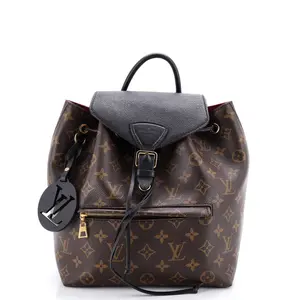 Pre-owned Louis Vuitton Canvas Coated Backpacks Montsouris Backpack Monogram Canvas by Rebag