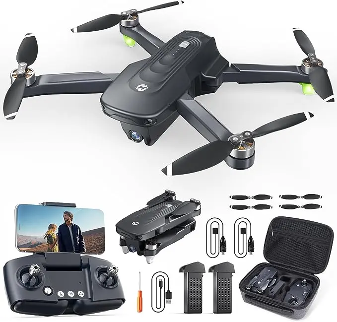 Holy Stone HS175D GPS Drone with 4K Camera, RC Quadcopter with Auto Return, Follow Me Mode, Brushless Motor, Circle Fly, 46 Mins Long Flight Time Portable Wireless Transmission summerwins