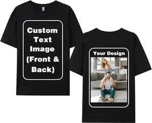 Custom T-Shirts for Men Women, Unisex T-Shirt for Adults Design Your Own, Customized Photo Text Logo Gift