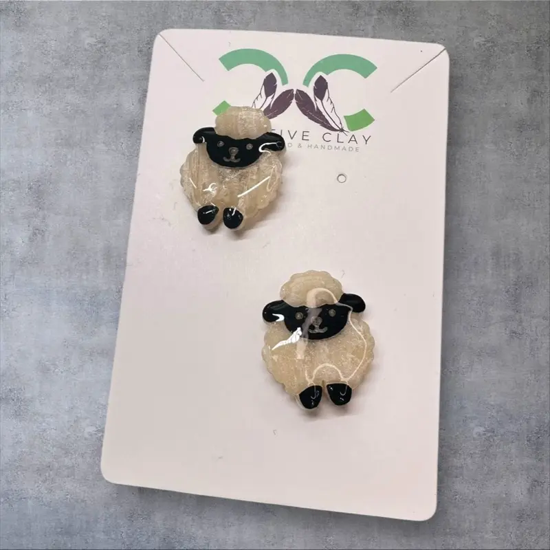 Mini Dibé (Sheep) 2-Pack Pins | Navajo Symbol of Life, Balance & Sustenance | Indigenous Hat, Lanyard & Bag Pins
