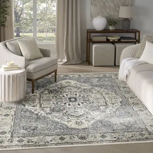 Nourison Concerto Vintage Indoor Rug, Bohemian Floral Boho Style Home Decorative Rug, Bohemian Area Rug