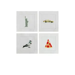 Chefanie I Heart Ny Cocktail Napkins Set Of 4
