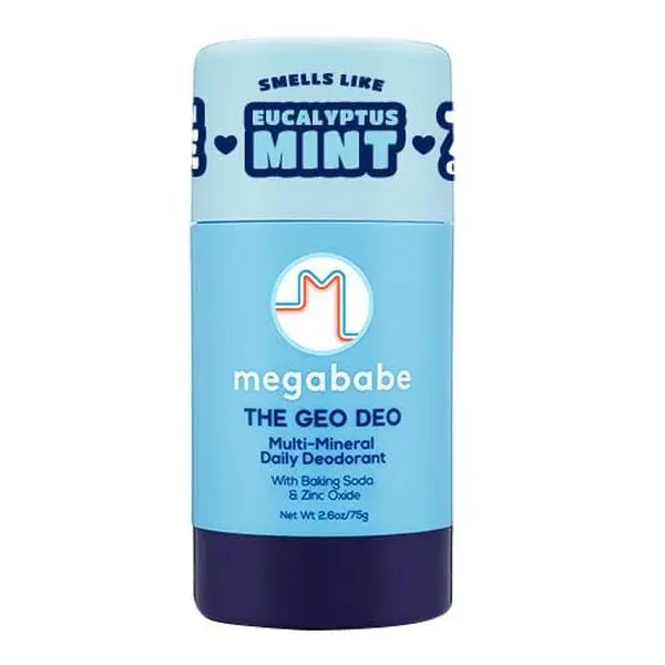 Megababe Daily Deodorant - The Geo Deo with Multi-Minerals, 72 hour Odor Protection, Aluminum-Free, All Natural, 2.6 oz