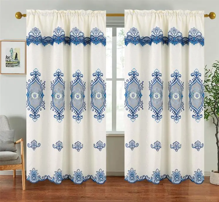 Veronica Macrame Jacquard Curtain with Valance