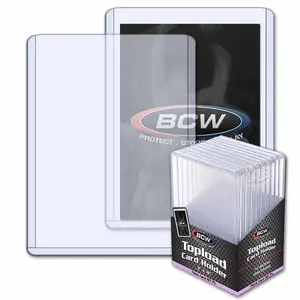 BCW Trading Card Toploaders - Thick 197pt, 3x4x5mm Dimensions (10-Pack)