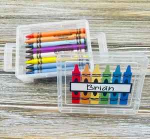 Personalized Box School Supplies Container Back to School Box Plastic