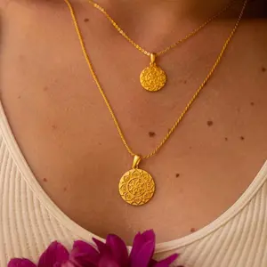 I Am Supported And Protected (mini) - Mandala Necklace