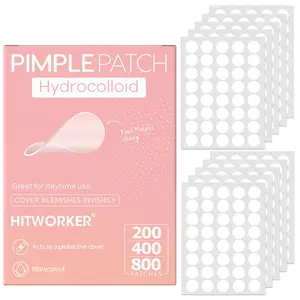 Hitworker Hydrocolloid Pimple Patches, Acne Spot Treatment, Invisible Blemish Cover, Waterproof Gentle Daily Skin Protectives, Ideal for Daytime Use, Clear Hydrocolloid Pack