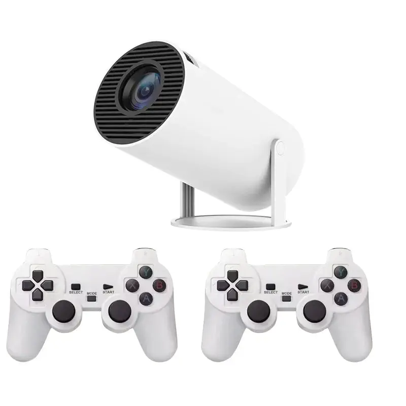 Barrel X10 Plus Portable Home Smart Projector with 2 Controllers for Immersive Entertainment and Large Screen Viewing