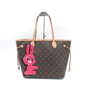 Pre-owned Louis Vuitton Coated Canvas Shoulder Bags Neverfull MM Bunny Monogram SHoulder Bag T10382537