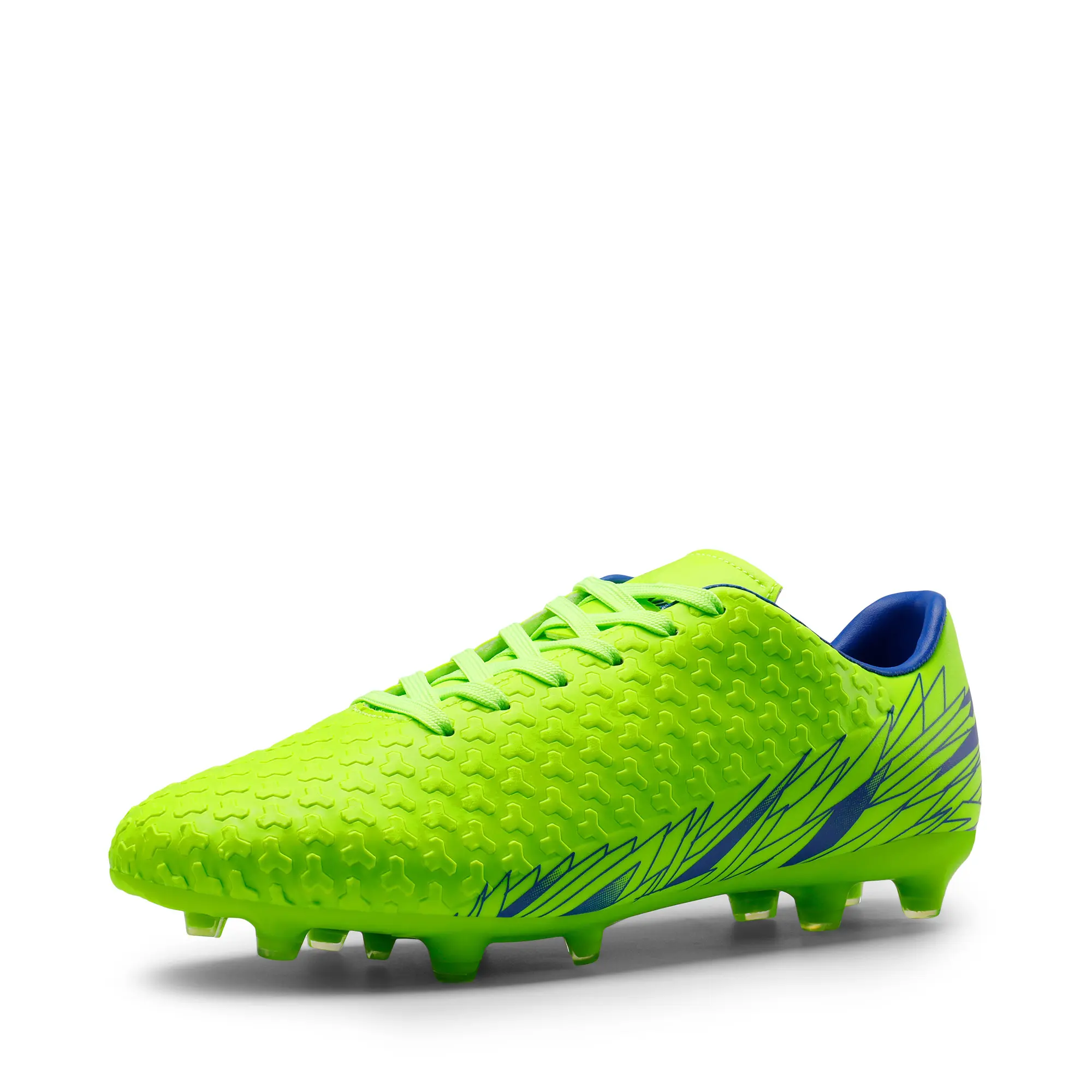 Dream Pairs Men's Firm Ground Football Cleats - Synthetic Leather Training Shoes with Fold-Over Tongue, EVA Cushioning, TPU Sole, Lightweight, Durable