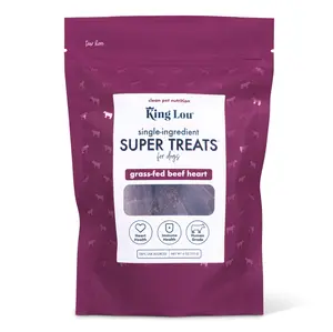 King Lou Beef Heart Jerky Treat for Dogs - Single-Ingredient, Rich in Taurine for Heart Health single  ingredient