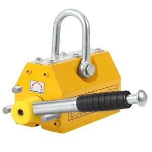 GARVEE Magnetic Lifter With Release, Steel Magnetic Lifter, 3300LBS Capability, Permanent Magnet for Hoist, Shop Crane, Block