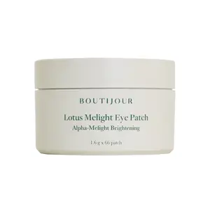 BOUTIJOUR Lotus Melight Eye Patch Mask 1.4g x 66 Patches for Nourishing & Brightening Skin Care to Inhibit Dark Spots, Hyperpigmentation & Eye Bags