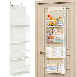 OKMARTS Over The Door Organizer Storage Hanging Organizer With 10 Large Pockets, Anti-Tilt Design, 50 Lb Capacity For Bedroom, Bathroom, Dormitory Storage, Essential For The Family Multilayer Container Hangable Hanger, Summervibes, Storage Organization, R