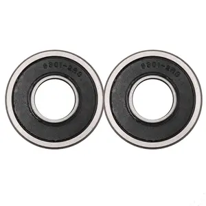 A Pair 6301-2RS 6301RS Bearings C3 Premium Rubber Sealed Deep Groove Ball Wheel Bearings for Scooter E Bike Razor Go Kart ATV UTV Drift Trike Golf Cart Quad Buggy Moped 4 Wheeler Dirt Pit Bike