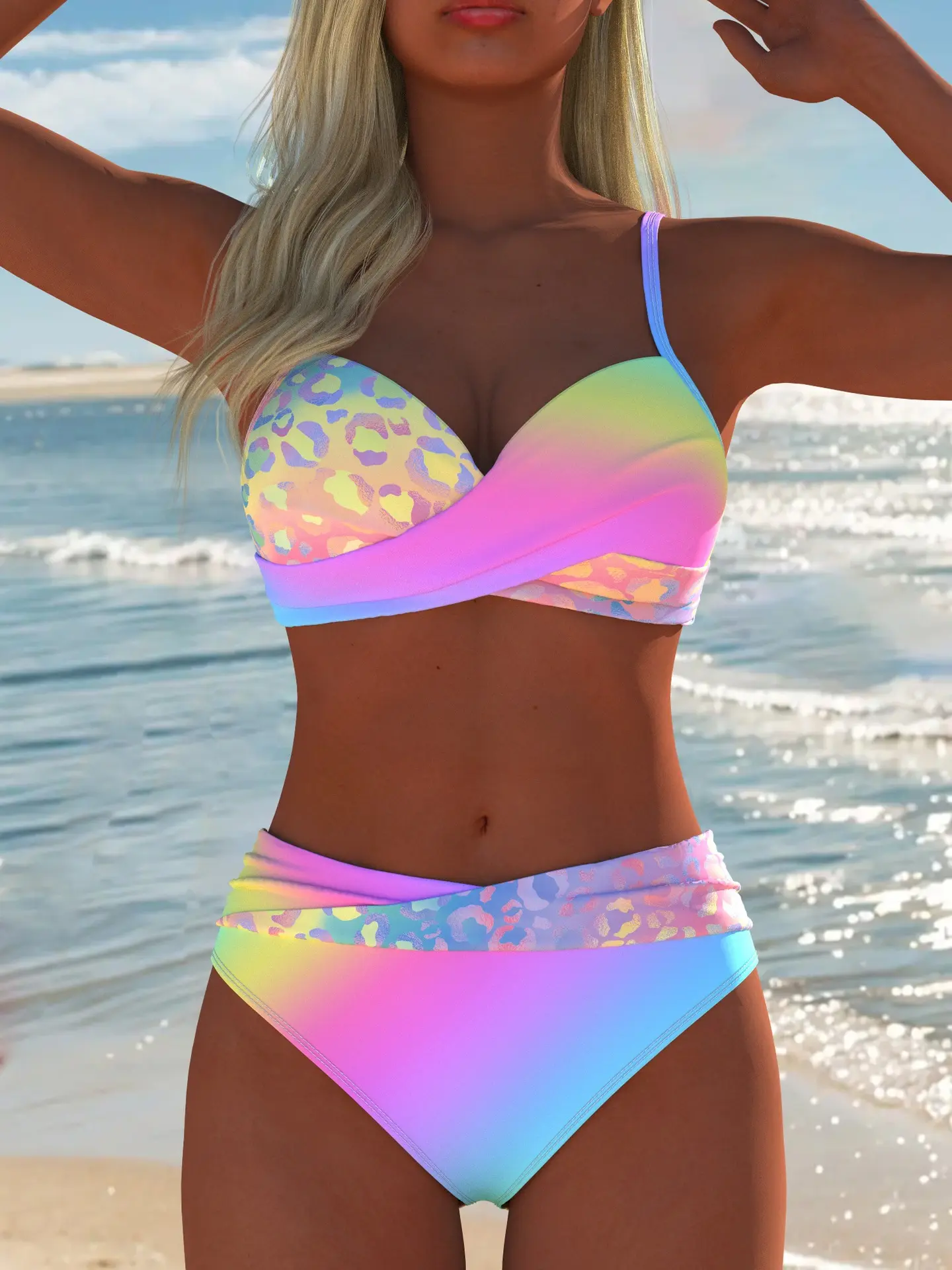 New Arrival Women's Swimwear Beach Outfits Two Piece Set Summer Beach Festival Vacation Travel Sexy Bikini Sets Best Selling