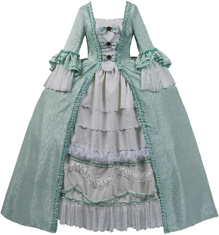 CosplayDiy Marie Antoinette Ball Dresses Women's 18th Century Victorian Ball Gown Baroque Dress