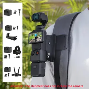 Camera Accessories Set, Adapter Frame & Backpack Clip & Chest Strap & Headband Set, Lightweight & Durable Action Camera Accessories for DJI Osmo Pocket 3, Photography Camera Accessories