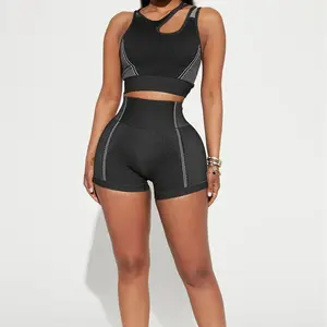 Black Strappy Yoga Set