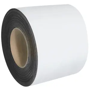 212 MAIN White Magnetic Warehouse Labels, 4x50ft Rolls, Reusable Write-Wipe Office Supplies for Computers & Office Equipment Use